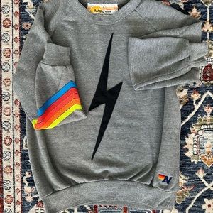 Aviator Nation Gray Bolt Sweatshirt